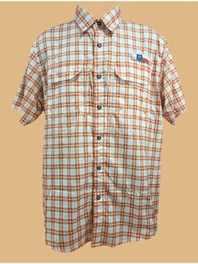 Magellan Outdoors Fish Gear Texas Burnt Orange Shirt Medium